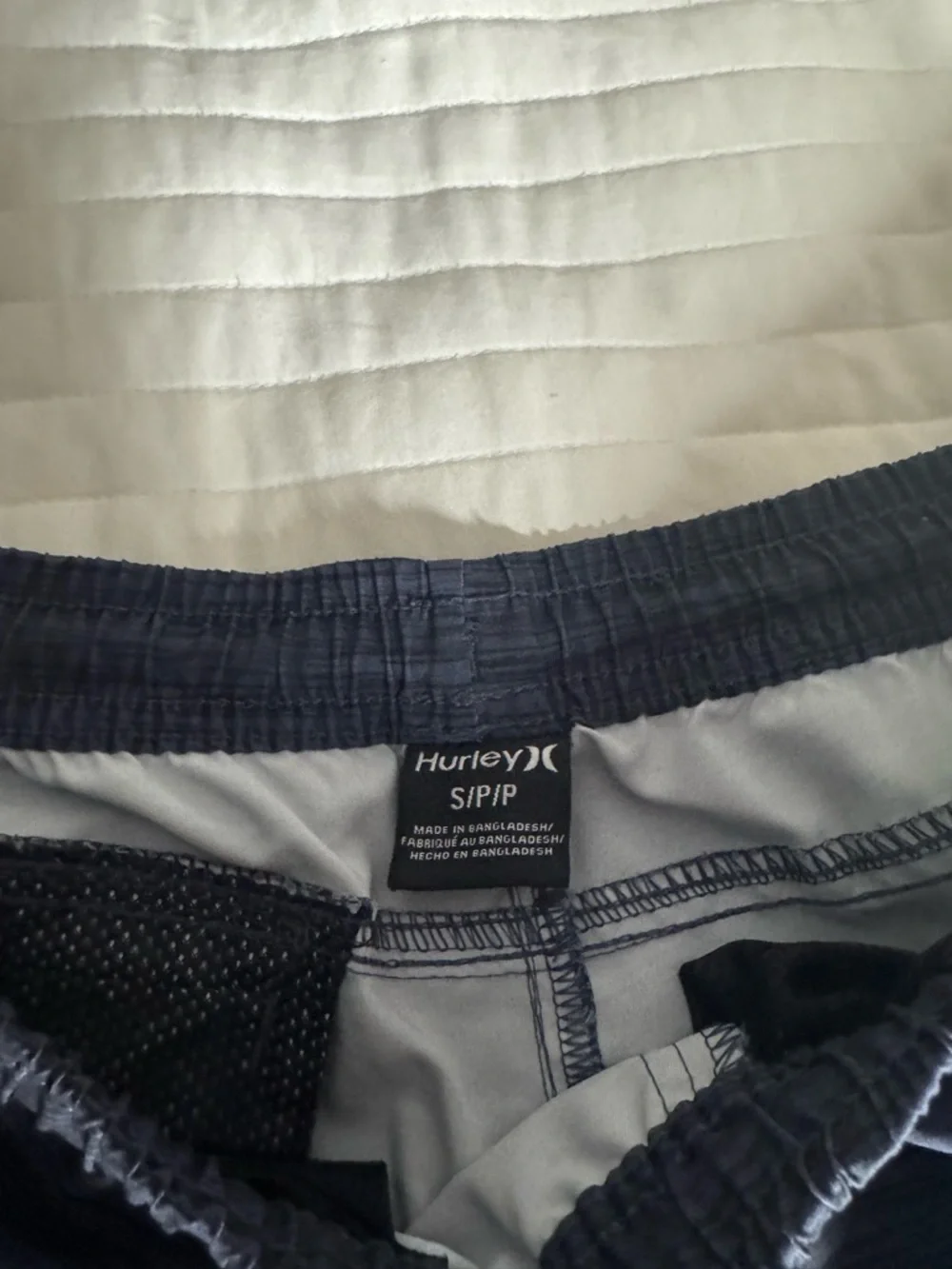 Hurley Men's Dark Navy Athletic Drawstring Shorts - Picture 3 of 4